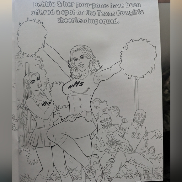 Debbie Does Dallas Adult Coloring Book - Picture 4 of 4
